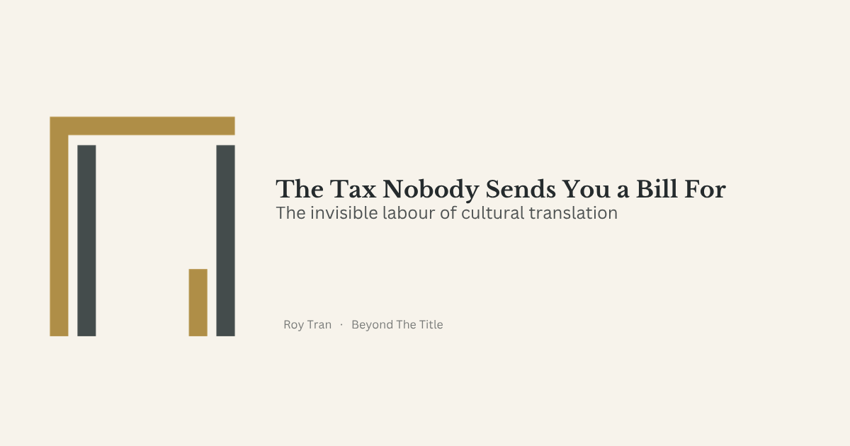 The Tax Nobody Sends You a Bill For