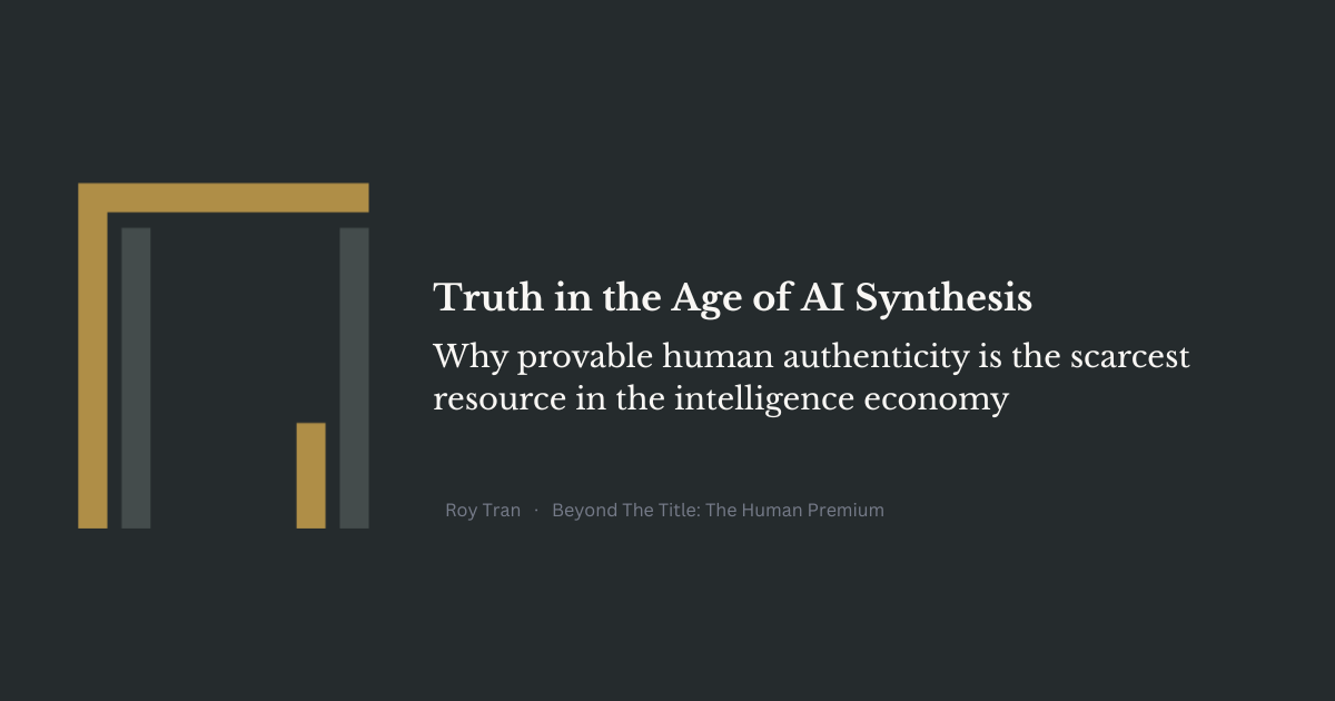 Truth in the Age of AI Synthesis
